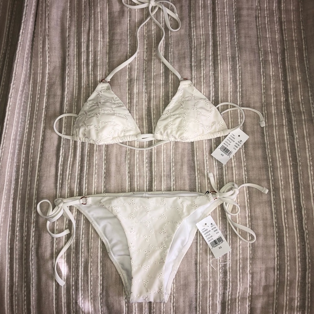 PacSun XS white bikini